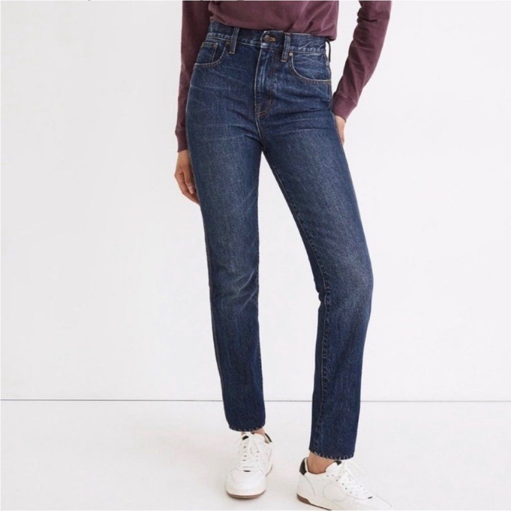 Madewell The Perfect Vintage Jean in Diversey Wash Retro Stitched Size 28